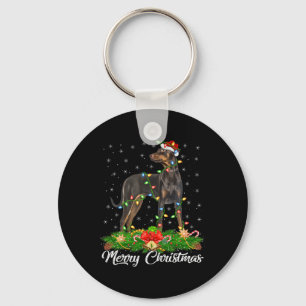 Porte-clés Éclairage Noël Correspondant Chapeau de Père Noël