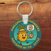 Porte-clés Éclaireurs Ananas Naviguent avec Style (Recto)