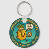 Porte-clés Éclaireurs Ananas Naviguent avec Style (Verso)