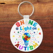 Porte-clés ÉCLAIREZ une lumière sur AUTISM (Recto)