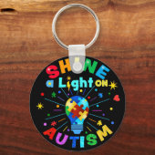 Porte-clés ÉCLAIREZ une lumière sur AUTISM (Recto)