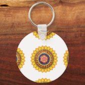Porte-clés Éclat de soleil doré (Recto)