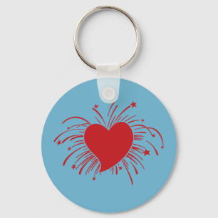 Porte-clés Éclatement du coeur