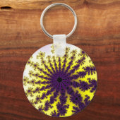 Porte-clés Éclatement jaune et violet (Recto)