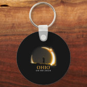 Porte-clés Eclipse 2024 Ohio Total Solaire Eclipse 1 (Recto)