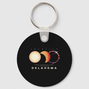 Porte-clés Eclipse 2024 Oklahoma Total Eclipse Astronomie gra