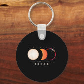 Porte-clés Eclipse 2024 Texas Total Eclipse America Graphic (Recto)