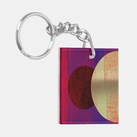 Porte-clés Éclipse lunaire - abstrait (Devant gauche)