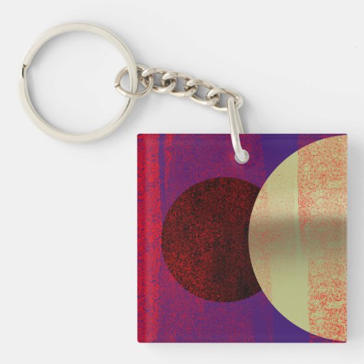 Porte-clés Éclipse lunaire - abstrait (Devant)