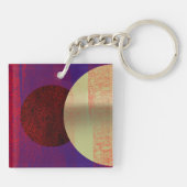 Porte-clés Éclipse lunaire - abstrait (Dos)