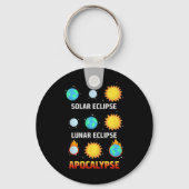 Porte-clés Eclipse Lunaire Eclipse Apocalypse Funny Eclipse (Recto)