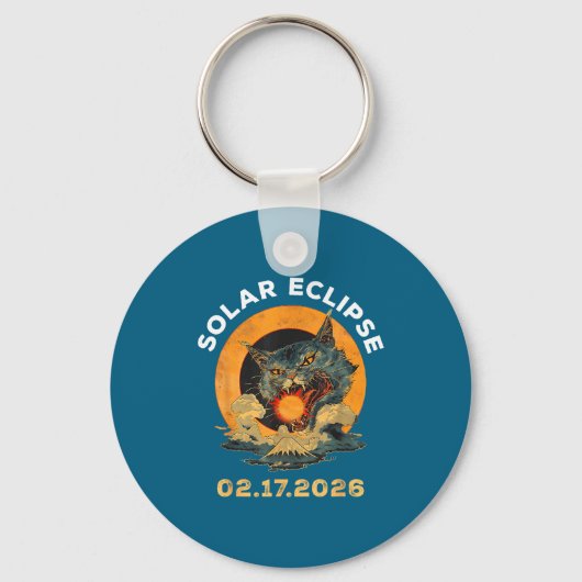 Porte-clés Éclipse solaire 02 17 26 (Recto)