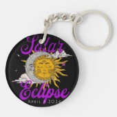 Porte-clés Éclipse solaire 2024 (Dos)