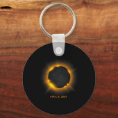 Porte-clés Éclipse solaire 2024 (Recto)