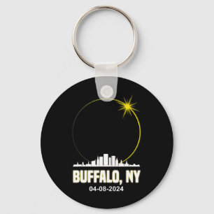 Porte-clés Éclipse solaire 2024 Buffalo Skyline Total Solaire