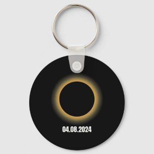 Porte-clés Éclipse solaire 2024 Éclipse solaire totale 4.08.2
