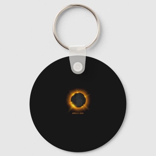 Porte-clés Éclipse solaire 2024 Manche longue (Recto)