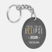 Porte-clés Éclipse solaire 2026 Totalité (Devant gauche)