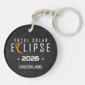 Porte-clés Éclipse solaire 2026 Totalité (Dos)