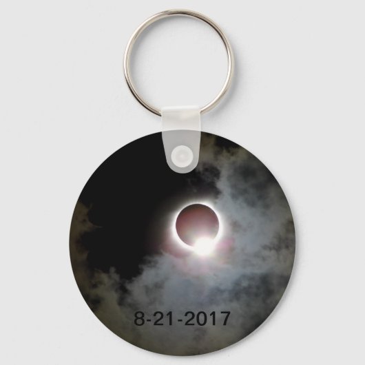 Porte-clés Éclipse solaire 21 août 2017 (Recto)