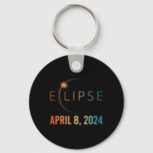 Porte-clés Éclipse solaire 8 avril 2024 Éclipse solaire total