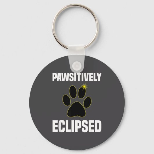 Porte-clés Éclipse solaire amateur de chien Total (Recto)