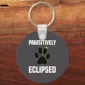 Porte-clés Éclipse solaire amateur de chien Total (Recto)