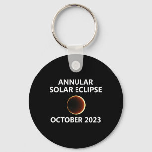 Porte-clés Éclipse solaire annuelle octobre 14 octobre Nevada