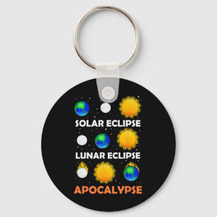 Porte-clés Éclipse solaire Éclipse lunaire Enseignant de scie