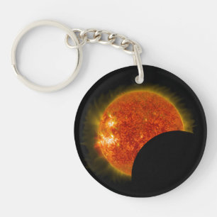 Porte-clés Éclipse solaire en cours