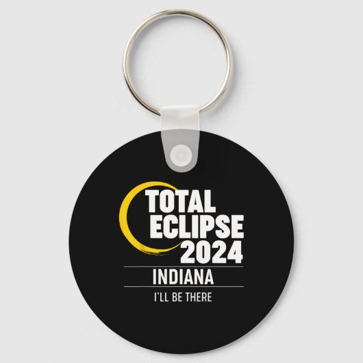Porte-clés Éclipse solaire Indiana 2024 (Recto)