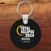 Porte-clés Éclipse solaire Indiana 2024 (Recto)