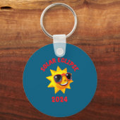 Porte-clés Éclipse Solaire Obscurité Totale Avril (Recto)