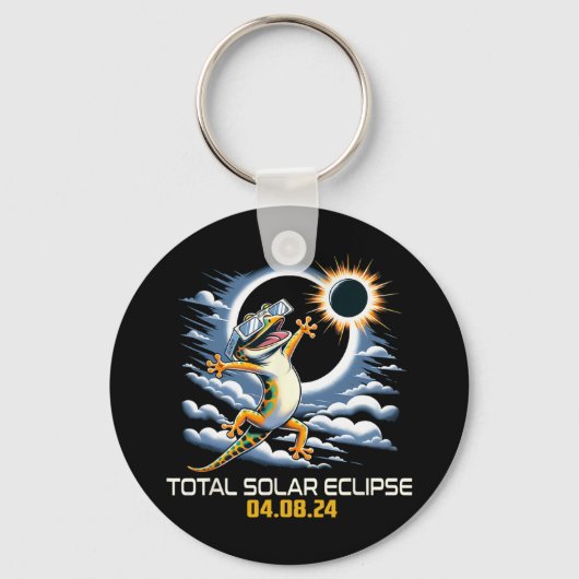Porte-clés Éclipse solaire Selfie (Recto)