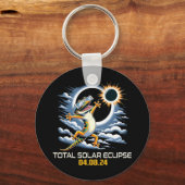 Porte-clés Éclipse solaire Selfie (Recto)