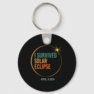 Porte-clés Éclipse solaire survécue 8 avril 2024 Totalité drô
