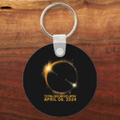 Porte-clés Éclipse solaire Tee 2024 Total Éclipse solaire 4.0 (Recto)