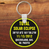 Porte-clés Éclipse solaire totale 11/13/2012 (Recto)