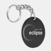 Porte-clés Éclipse solaire totale 2024 (Devant gauche)