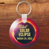 Porte-clés Éclipse solaire totale 2025 (Recto)