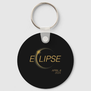 Porte-clés Éclipse solaire totale 4.08.24 Amérique Éclipse so