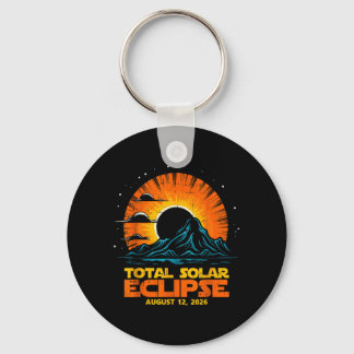 Porte-clés Éclipse solaire totale du 12 août 2026 Artwork