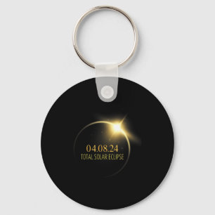 Porte-clés Éclipse solaire totale en Amérique 2024 4.08.24 Ac
