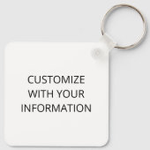 Porte-clés Éclipse solaire totale personnalisable (Dos)