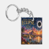 Porte-clés Éclipse totale de soleil 2027 Égypte (Devant gauche)