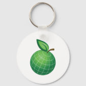 Porte-clés Eco Globe Fruit Green Earth Leaf Sphere (Verso)