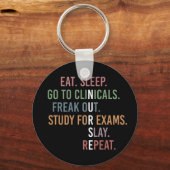 Porte-clés École de soins infirmiers Futur Infirmière RN Cade (Recto)