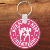 Porte-clés École secondaire Cheerled Squad Sport personnalisé (Recto)