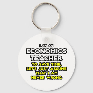 Porte-clés Econ Teacher...Supposons Que Je Ne Me Trompe Jamai