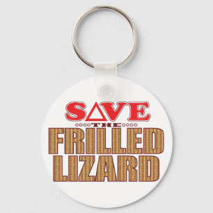 Porte-clés Économies de lézard Frilled